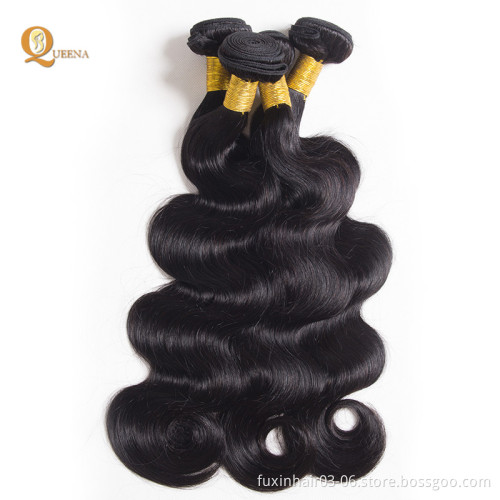Brazilian 3 Bundles Deep Wave Human Hair Piece With Lace Closure And Frontal